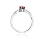 Inel Aur 14k cu Rubin 0.80 ct si Diamante Naturale 0.03 ct - Imagine 7