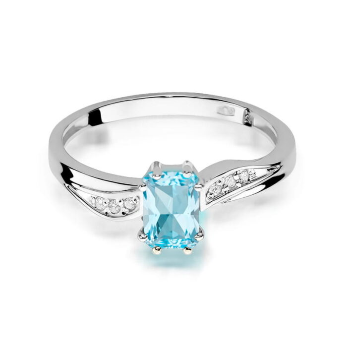 Inel Aur 14k cu Topaz 0.65 ct - Imagine 10