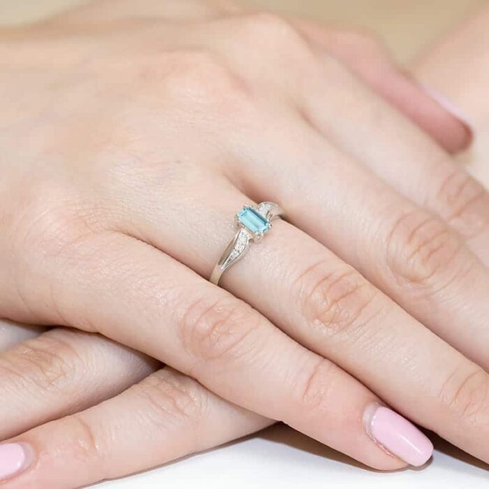 Inel Aur 14k cu Topaz 0.65 ct - Imagine 12