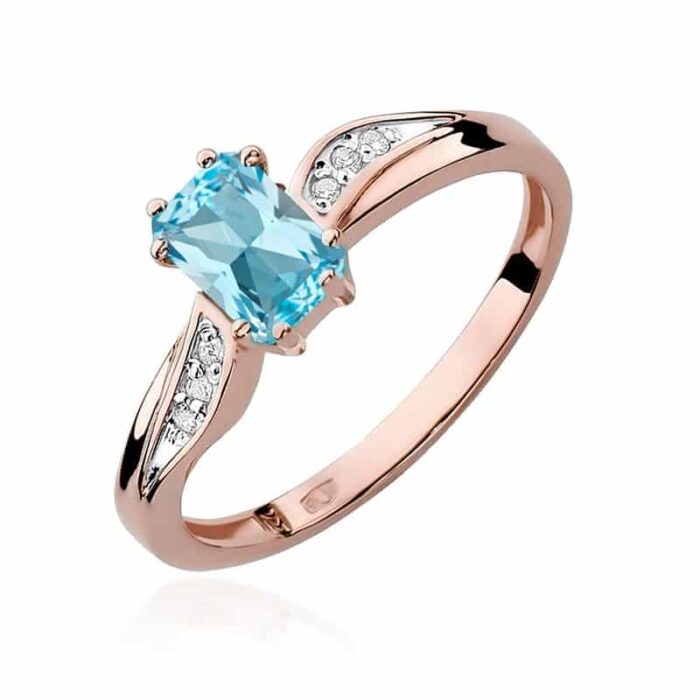 Inel Aur 14k cu Topaz 0.65 ct - Imagine 5