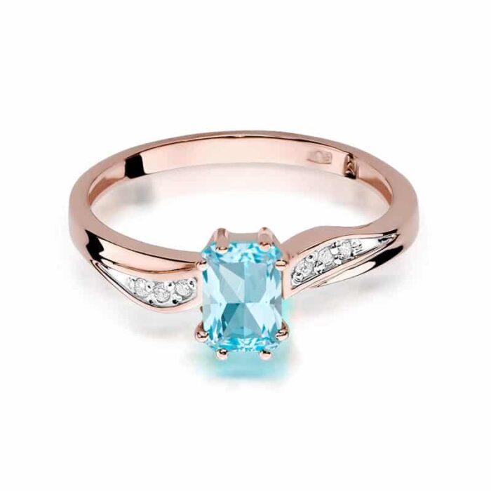 Inel Aur 14k cu Topaz 0.65 ct - Imagine 6