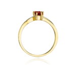 Inel Aur 14k cu Rubin 0.80 ct si Diamante Naturale 0.03 ct - Imagine 3