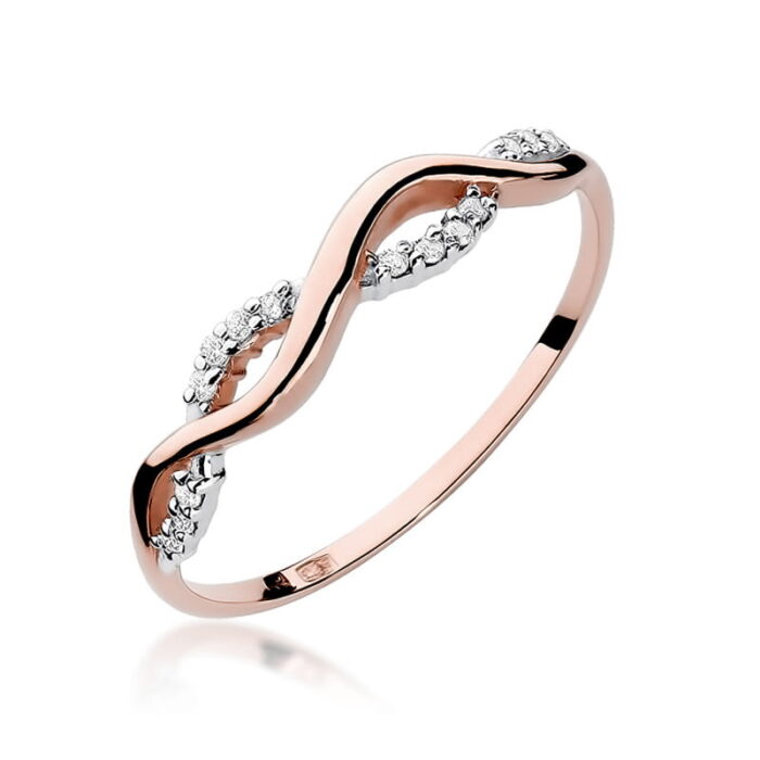 Inel Aur 14k cu Diamant 0.07 ct - Imagine 8