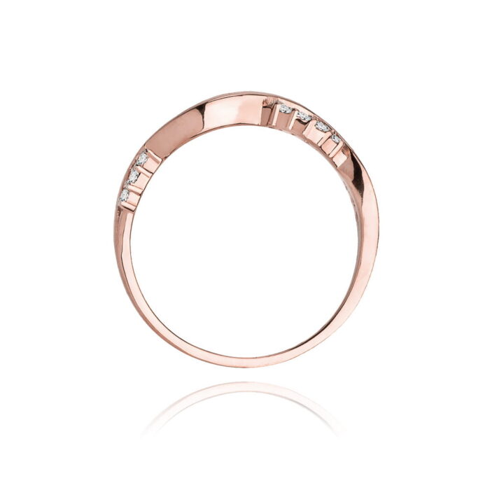 Inel Aur 14k cu Diamant 0.07 ct - Imagine 10