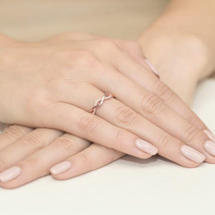 Inel Aur 14k cu Diamant 0.07 ct - Imagine 11