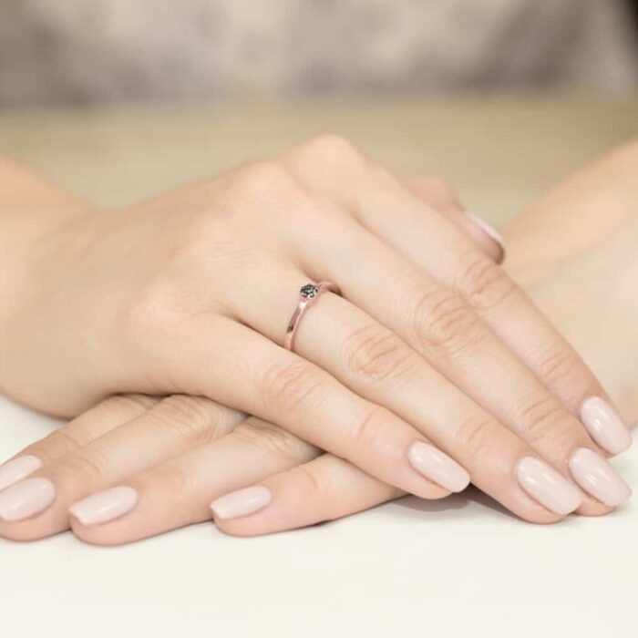 Inel Aur 14K cu Diamant 0.04 ct - Imagine 11