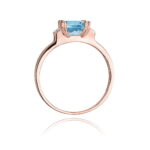 Inel Aur 14K cu Topaz 1.40 ct si Diamante 0.03 ct - Imagine 11