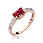 Inel Aur 14k cu Rubin 0.80 ct - Imagine 8