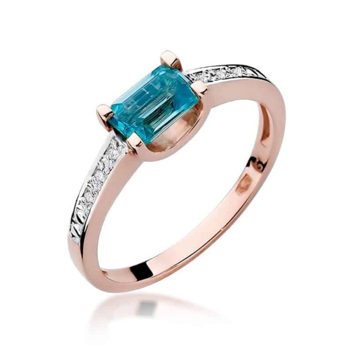 Inel Aur 14K cu Topaz 0.65 ct - Imagine 8