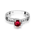 Inel Aur 14K W106 Rubin 0.60ct - Imagine 10
