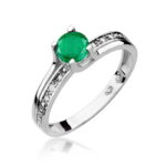 Inel Aur 14K W106 Smarald 0.50ct - Imagine 9
