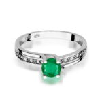 Inel Aur 14K W106 Smarald 0.50ct - Imagine 10
