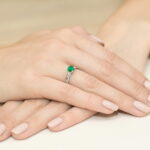 Inel Aur 14K W106 Smarald 0.50ct - Imagine 12