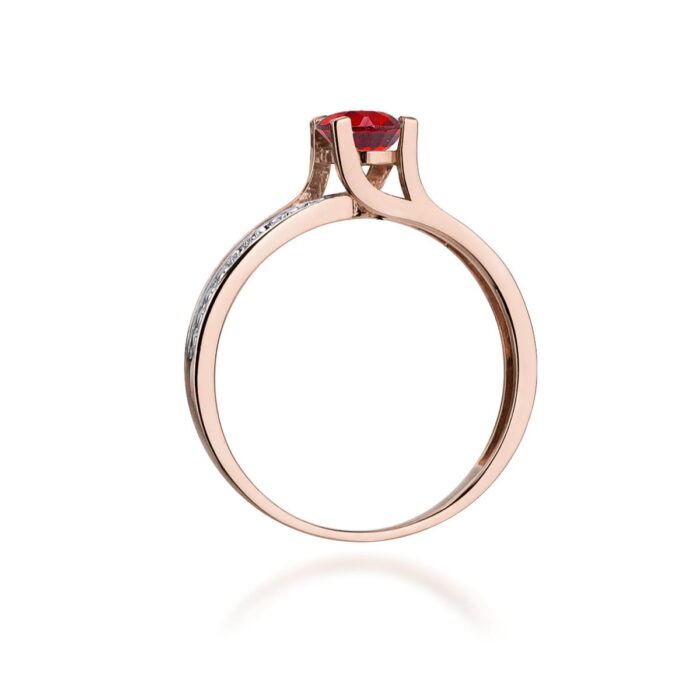 Inel Aur 14K W106 Rubin 0.60ct - Imagine 7