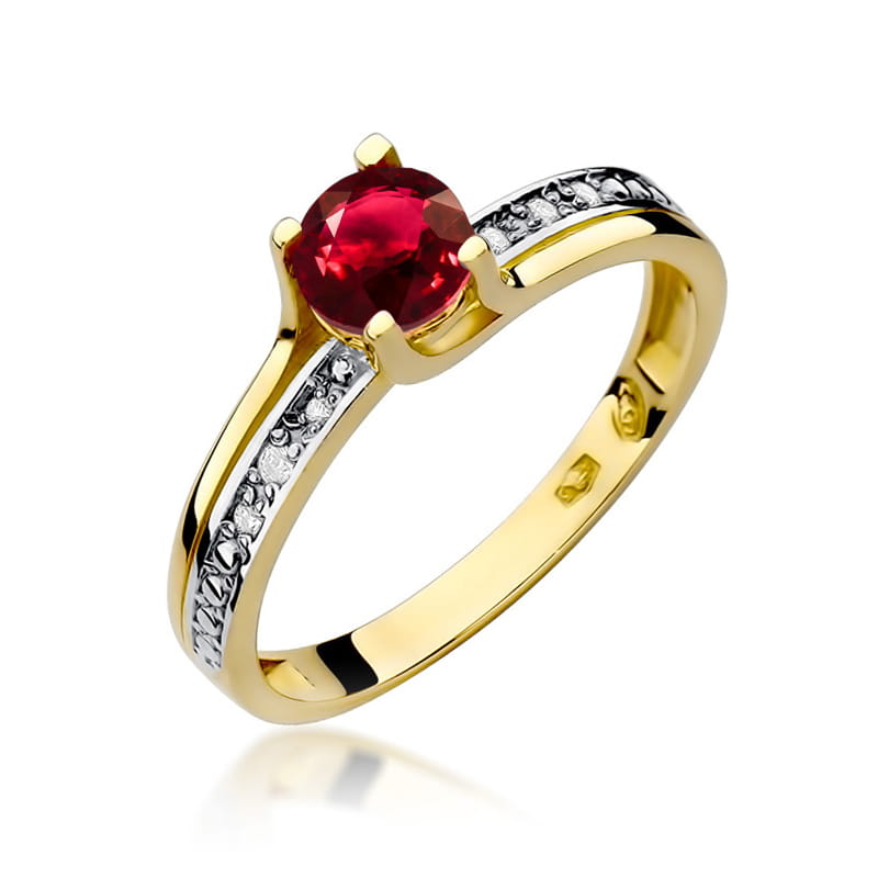 W106-Z-585-R0.60_1.jpg Inel Aur 14K W106 Rubin 0.60ct - Imagine 1