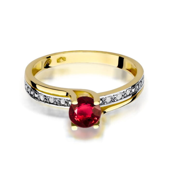 Inel Aur 14K W106 Rubin 0.60ct - Imagine 2