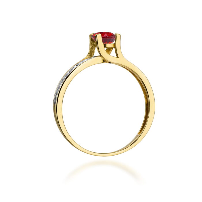 Inel Aur 14K W106 Rubin 0.60ct - Imagine 3
