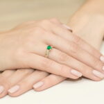 Inel Aur 14K W106 Smarald 0.50ct - Imagine 4
