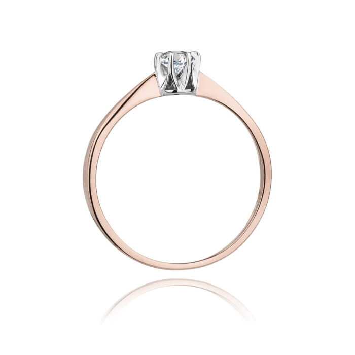Inel Aur 14K cu Diamant 0.04 ct - Imagine 9
