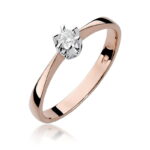 Inel Aur 14K cu Diamant 0.10 ct - Imagine 8