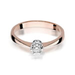 Inel Aur 14K cu Diamant 0.10 ct - Imagine 9