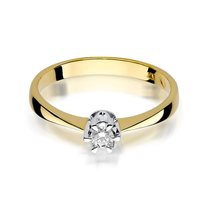 Inel Aur 14K W111 Diamant 0.20ct - Imagine 2