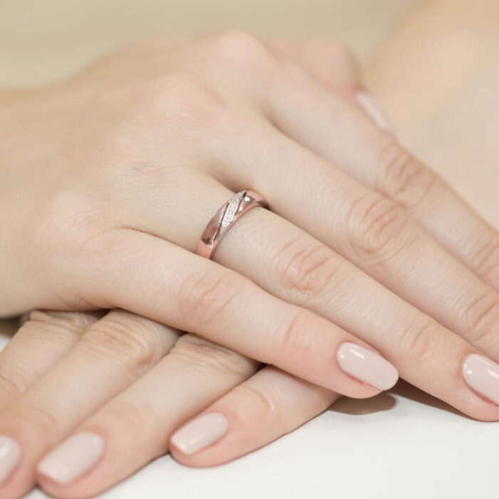 Inel Aur 14K cu Diamant 0.02 ct - Imagine 11