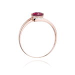Inel Aur 14K cu Rubin 0.60 ct si Diamante 0.05 ct - Imagine 10
