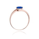 Inel Aur 14K cu Safir 0.70 ct si Diamante 0.05 ct - Imagine 10