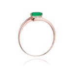 Inel Aur 14K cu Smarald 0.40 ct si Diamante 0.05 ct - Imagine 10