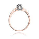 Inel Aur 14K W133 Diamant Negru 0.20ct - Imagine 7