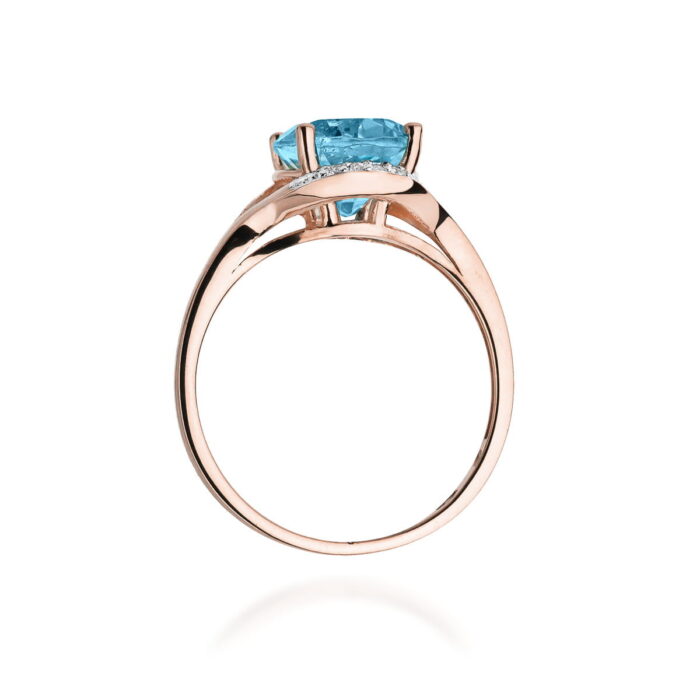 Inel Aur 14k cu Topaz 3.00 ct - Imagine 9