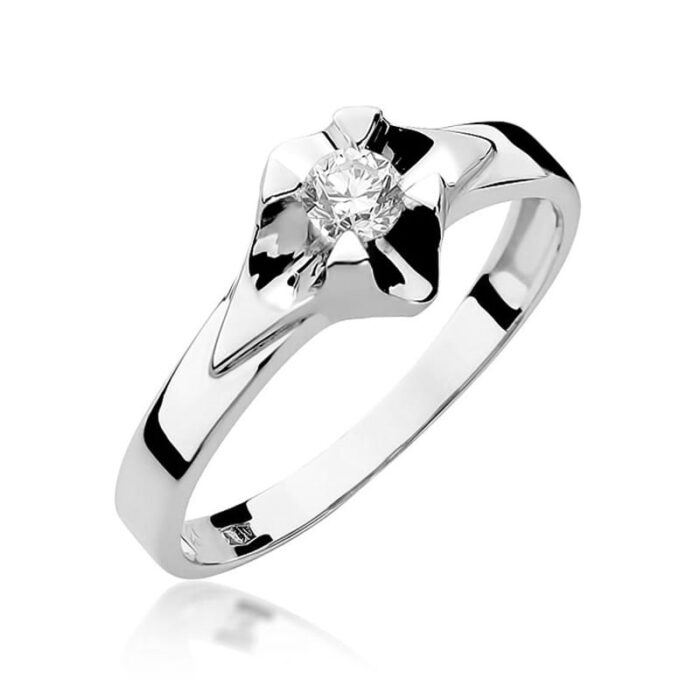 Inel Aur 14K cu Diamant Natural 0.25 ct - Imagine 9