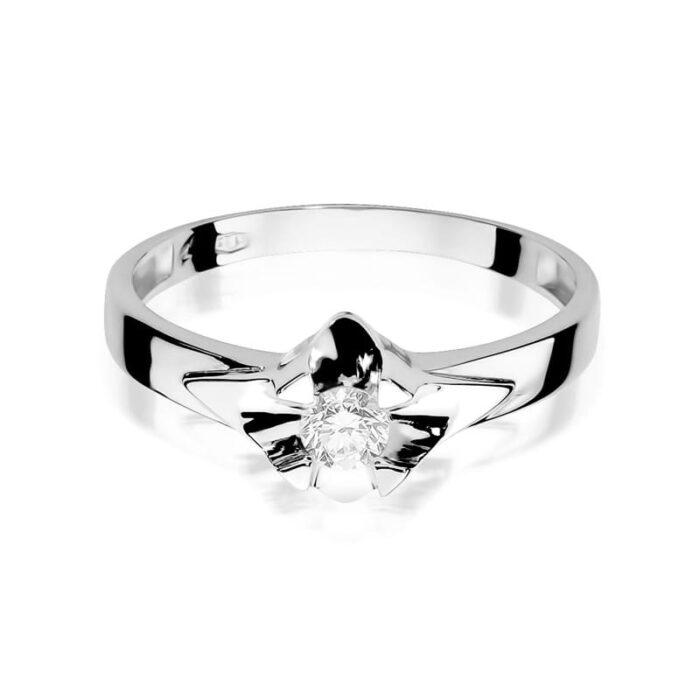 Inel Aur 14K cu Diamant Natural 0.25 ct - Imagine 10