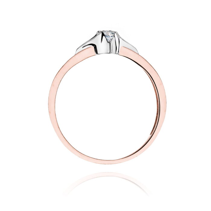 Inel Aur 14K cu Diamant 0.12 ct - Imagine 10