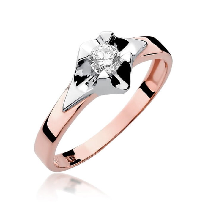 Inel Aur 14k cu Diamant 0.30 ct - Imagine 8