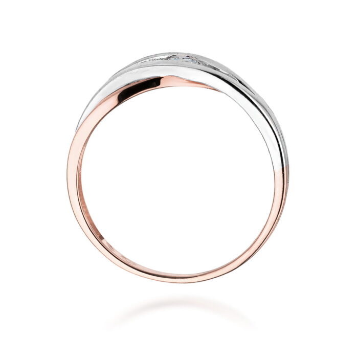 Inel Aur 14k cu Diamant 0.10 ct - Imagine 10
