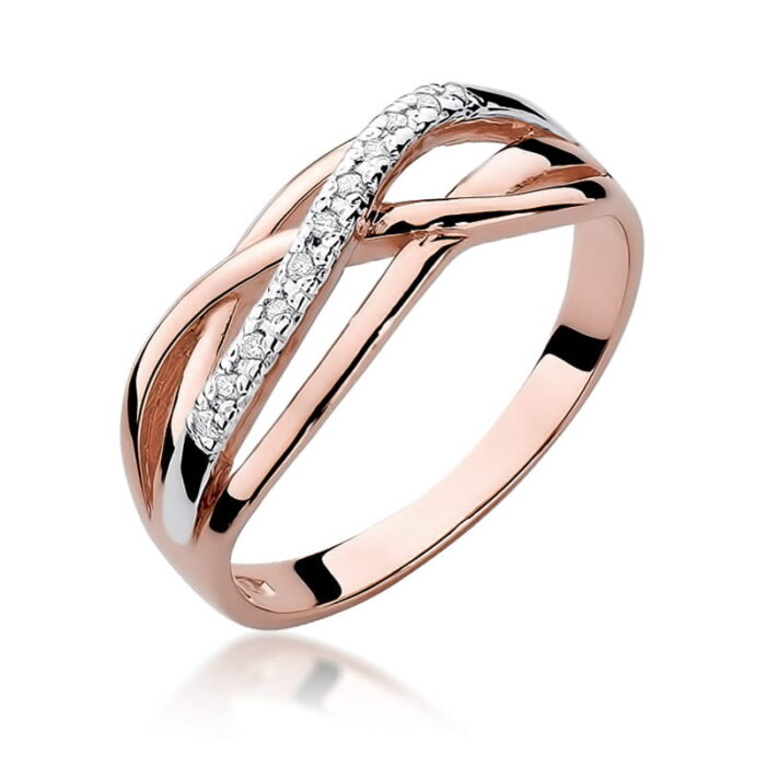 Inel Aur 14K cu Diamant 0.10 ct - Imagine 8