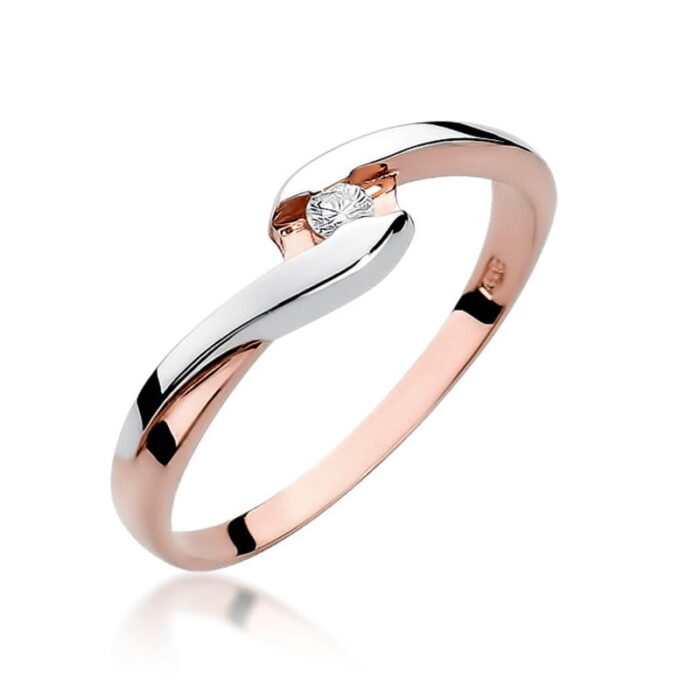 Inel Aur 14K cu Diamant 0.05 ct - Imagine 8