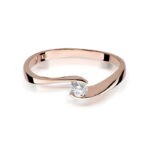 Inel Aur 14K cu Diamant 0.13 ct - Imagine 9