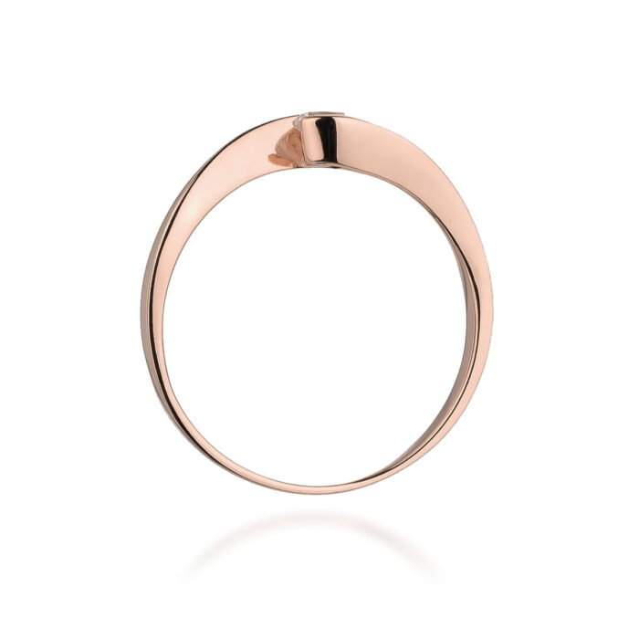 Inel Aur 14K cu Diamant 0.13 ct - Imagine 10