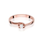 Inel Aur 14K cu Diamant 0.10 ct - Imagine 9