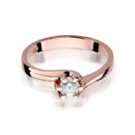 Inel Aur 14k cu Diamant 0.30 ct - Imagine 9