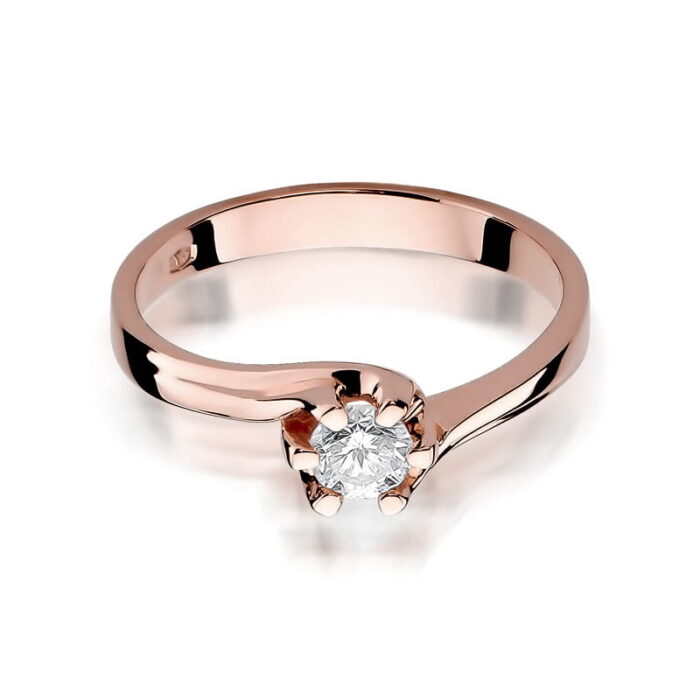 Inel Aur 14k cu Diamant 0.30 ct - Imagine 9