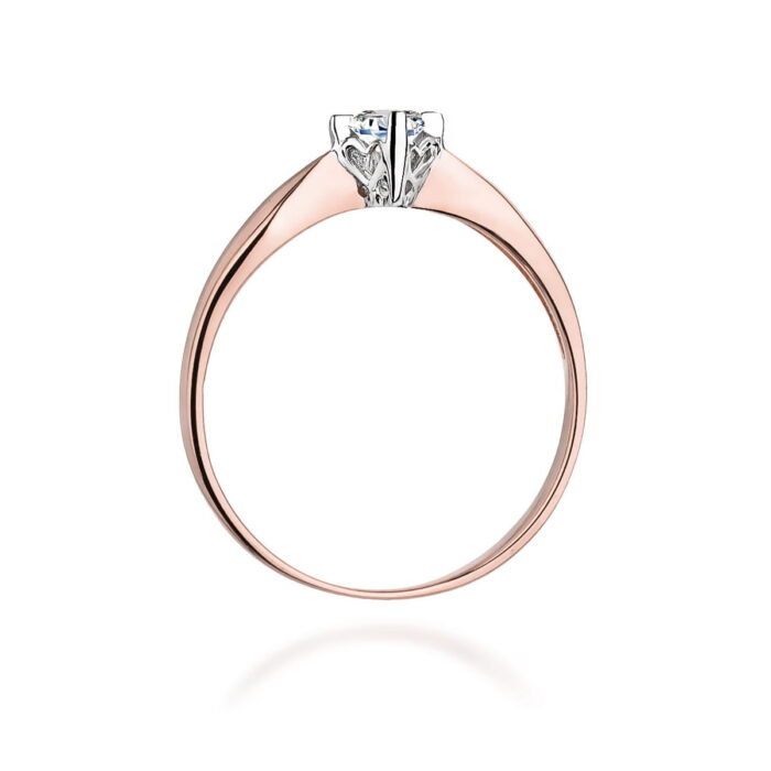 Inel Aur 14K cu Diamant 0.12 ct - Imagine 10