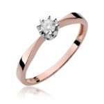 Inel Aur 14K cu Diamant 0.15 ct - Imagine 8
