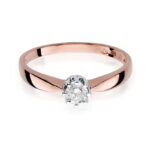 Inel Aur 14K cu Diamant 0.15 ct - Imagine 9