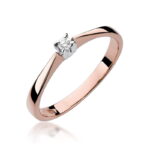 Inel Aur 14K cu Diamant 0.03 ct - Imagine 8