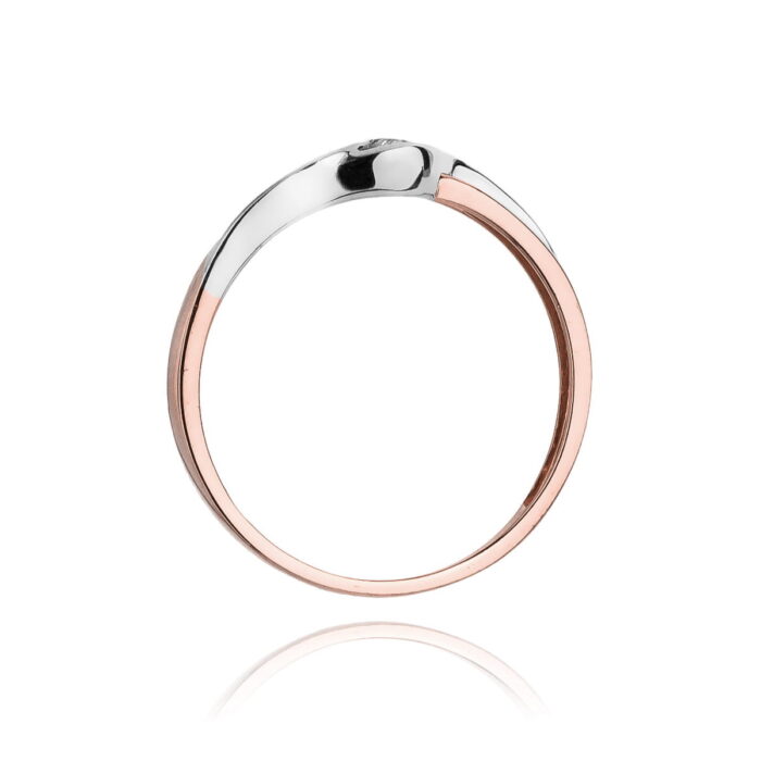 Inel Aur 14k cu Diamant 0.04 ct - Imagine 10