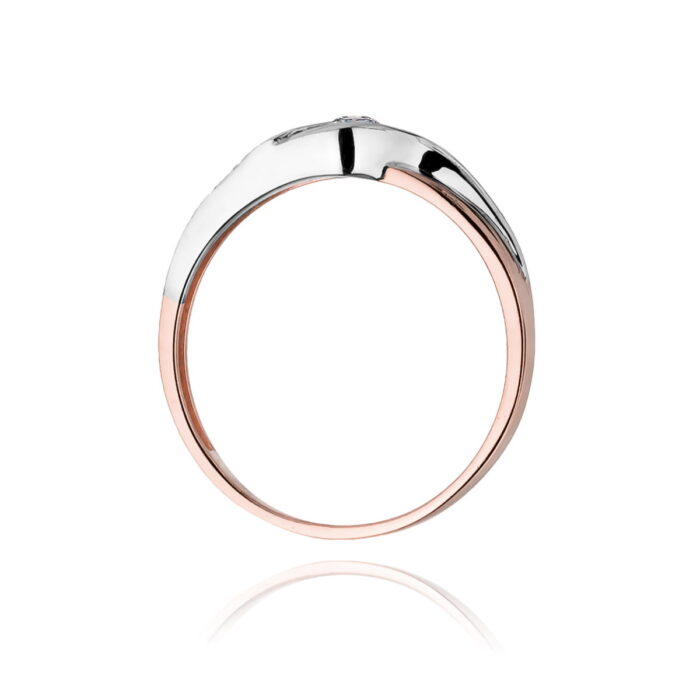 Inel Aur 14K cu Diamant 0.10 ct - Imagine 10